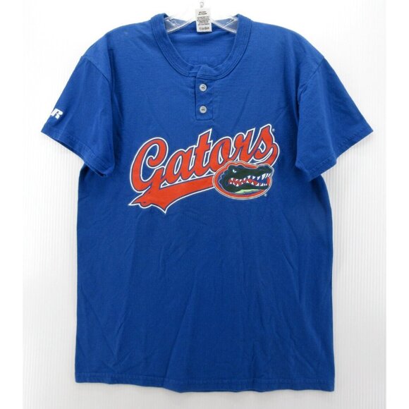 VINTAGE Florida Gators Jersey Shirt Small Russell Football Henley Y2K - Picture 1 of 11